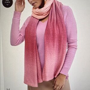 Charter Club Color block cashmere scarf